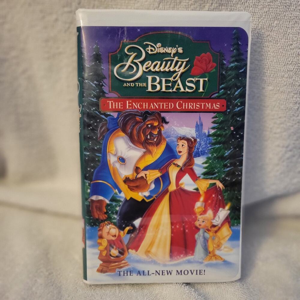 Disney Beauty and the Beast: The Enchanted Christmas Movie VHS Tape 1997